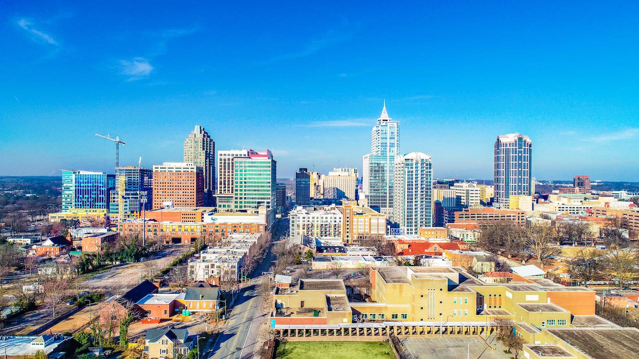 Skyline von Raleigh, North Carolina