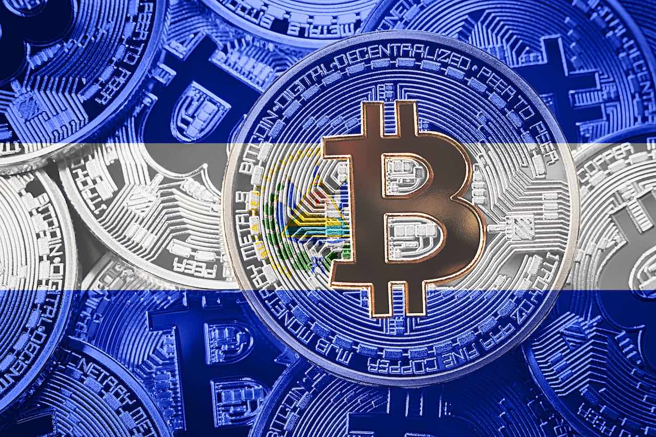 Bitcoin auf der Flagge von El Salvador