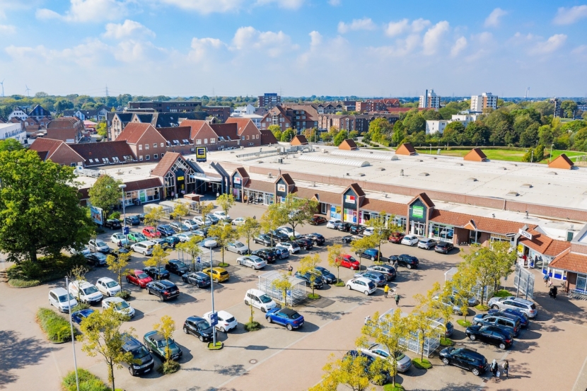 Luftaufnahme des "E-Centers" in Voerde
