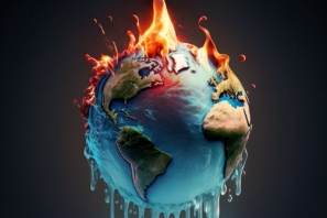 Brennende und vereiste Erde