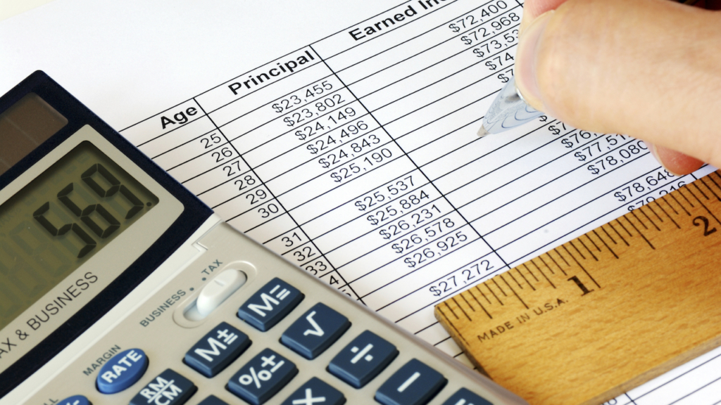 Kapitalerträge und Einkommen mit dem Taschenrechner berechnen