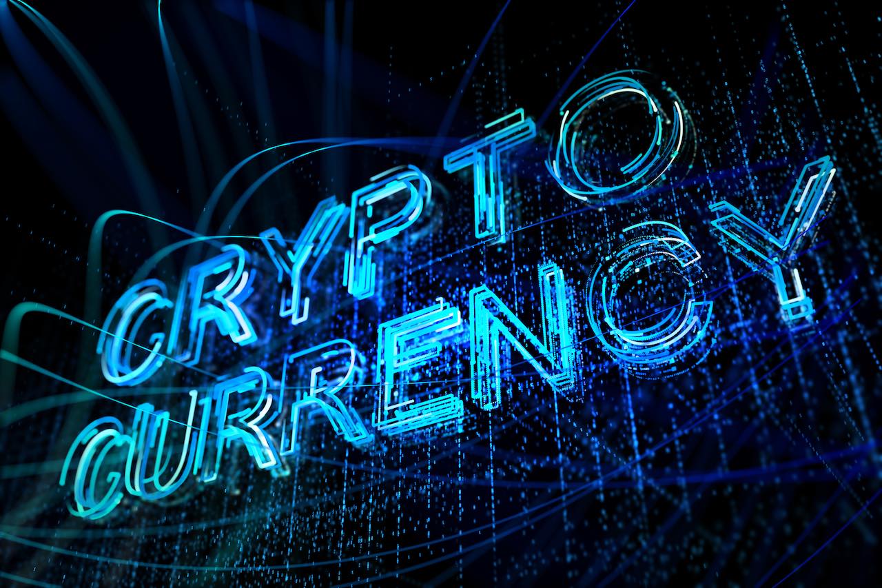 Neonzeichen Crypto Currency