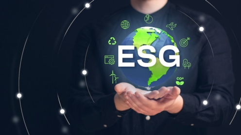 ESG auf Erdkugel
