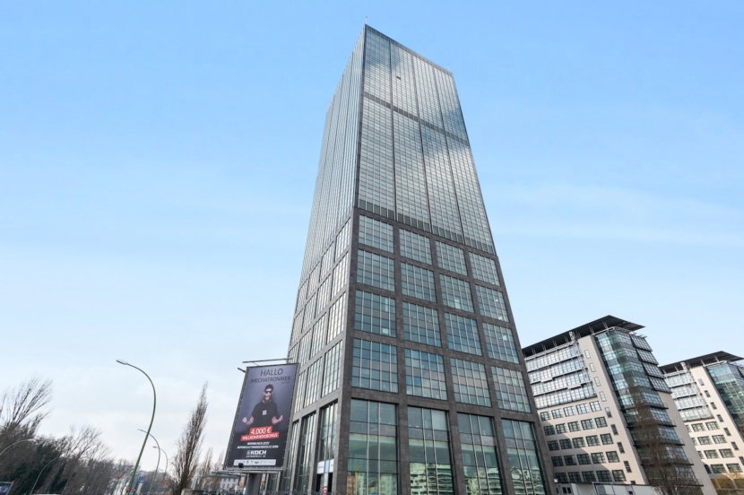 Außenaufnahme des Hochhauses "Treptower"