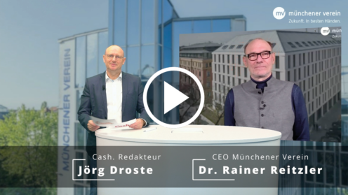 Dr. Rainer, Reitzler, CEO des Münchener Verein (li.) im Interview.