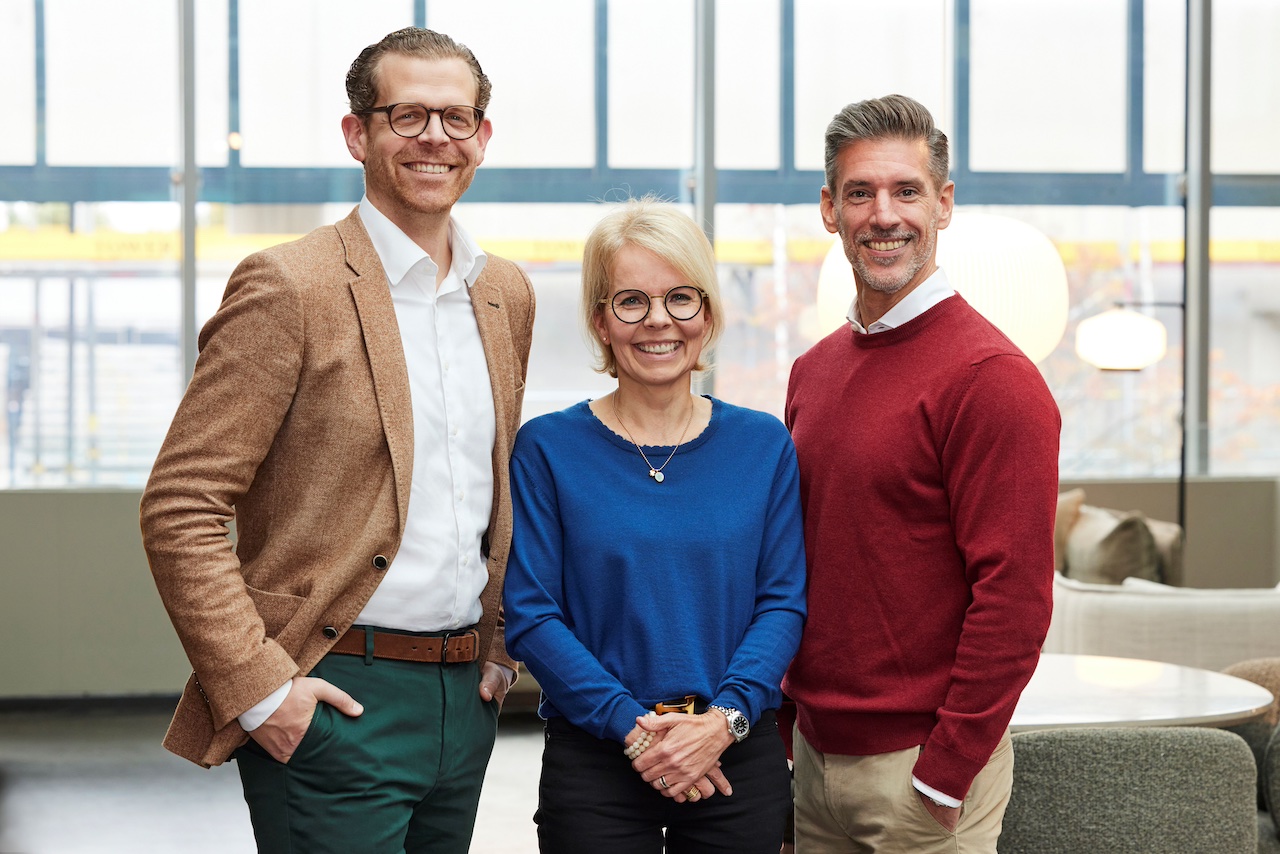 Der Vorstand von ROLAND Rechtsschutz ab 2024: Tobias von Mäßenhausen, Tarja Radler, Andreas Tiedtke