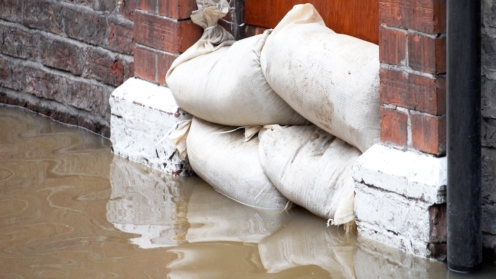 Hochwasserschutz bei Überschwemmung