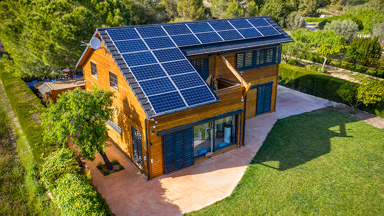 Solaranlage auf Hausdach