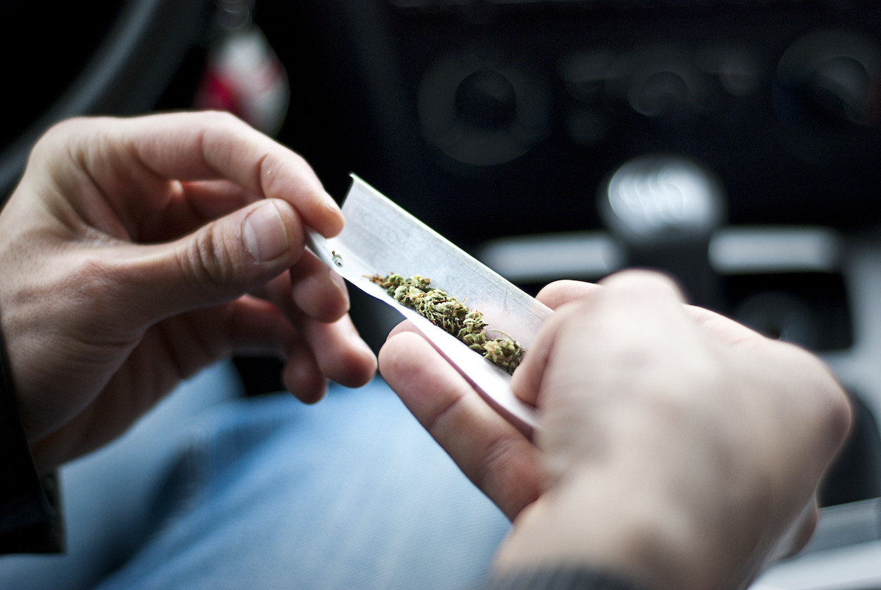 Mann mit Cannabis im Auto