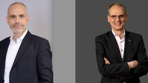 Dr. Maximilian Happacher, Vorstandsvorsitzender der DAV und Dr. Friedemann Lucius, Vorstandsvorsitzender der IVS