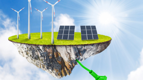 Symbol-Grafik Erneuerbare Energie