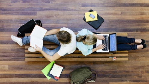 Studenten an Universität