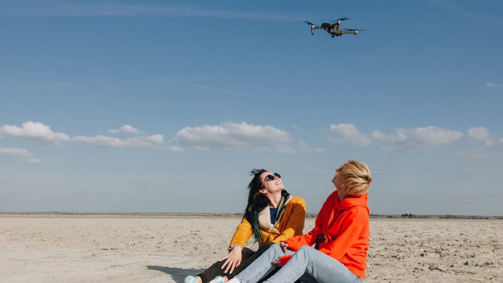 Drohne am Strand