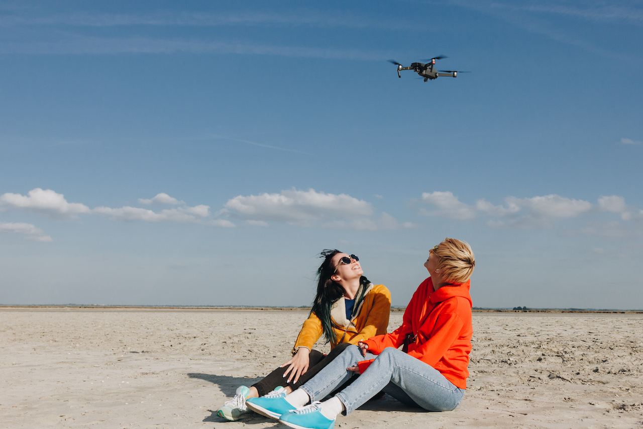 Drohne am Strand