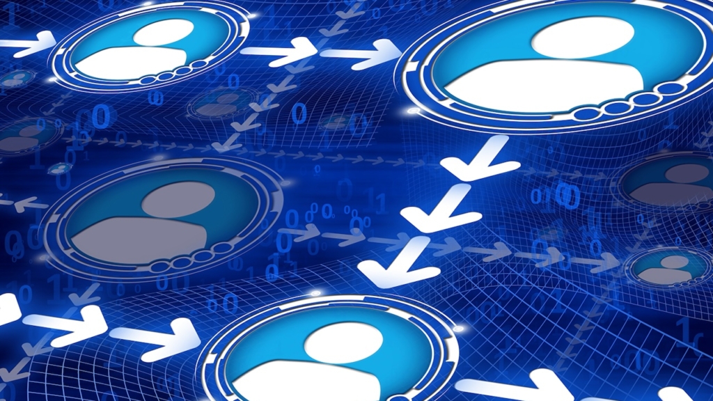 Abstrakte Darstellung des Netzwerks