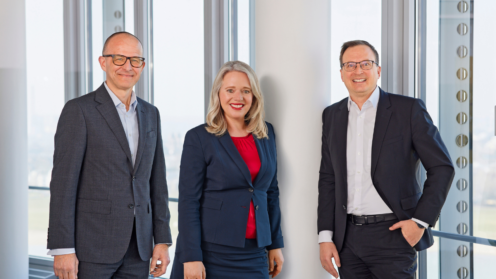 Peter Koßmann, Nina Henschel, Dr. Oliver Horn, Ergo Vorstände