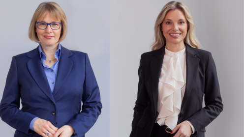 Sabine Krummenerl, Vorständin für Komposit und Maklervertrieb im Provinzial Konzern, (li.) & Nina Schmal, Vorständin für Kundenmanagement und neue Geschäftsmodelle.