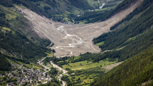 Gletscherabbruch im Lötschental