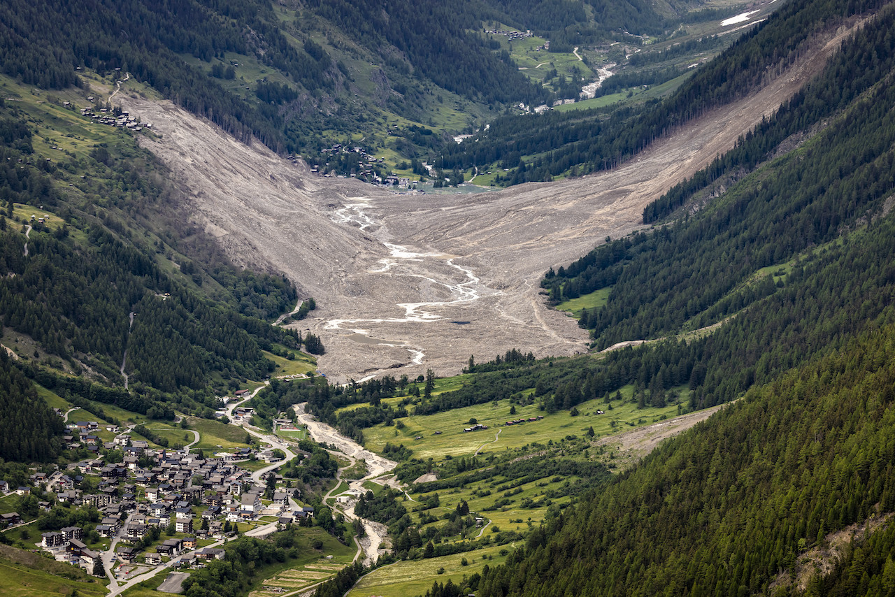 Gletscherabbruch im Lötschental