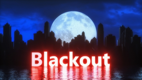 Blackout, Stromausfall in der Stadt (3D-Rendering, Diese Bildelemente wurden von der NASA bereitgestellt), Blackout, Strategie