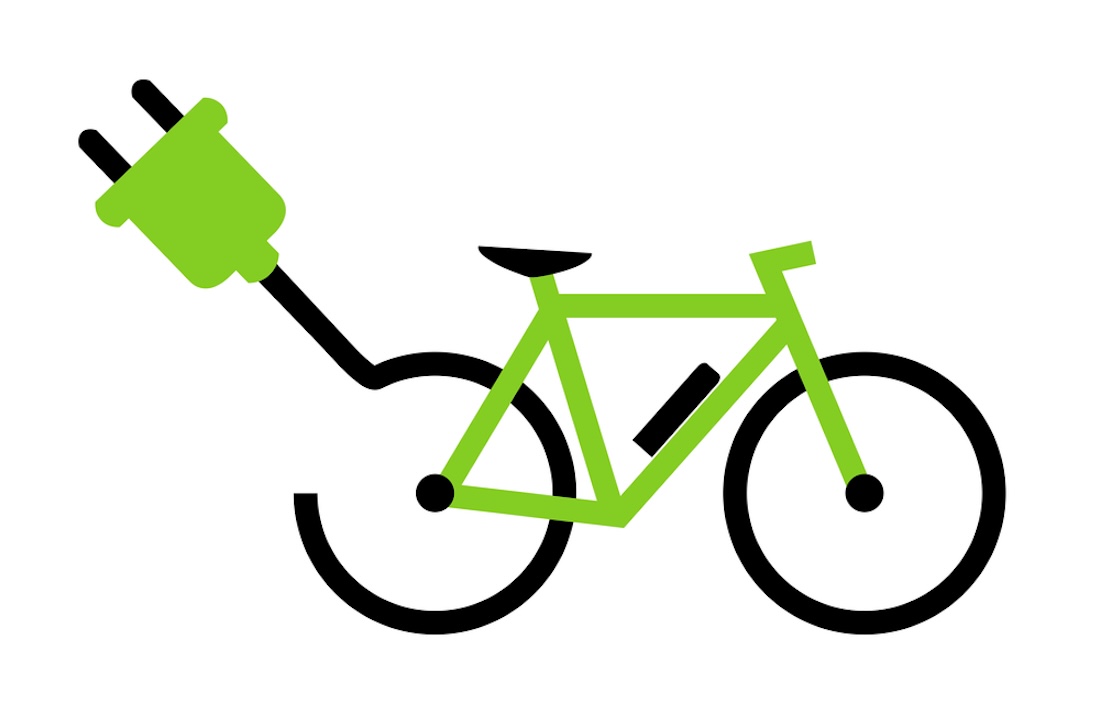 E-Bike-Symbol, Laden Stecker,