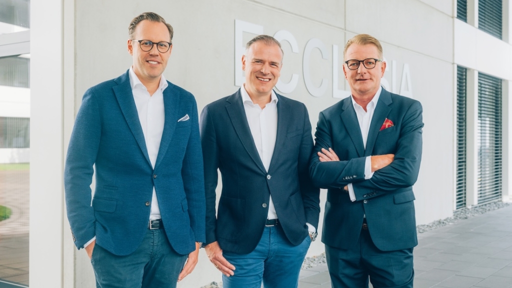 Die Geschäftsführer von ecpension&benefits Marc Sontowski, Tobias Bailer und Frank Buschmann