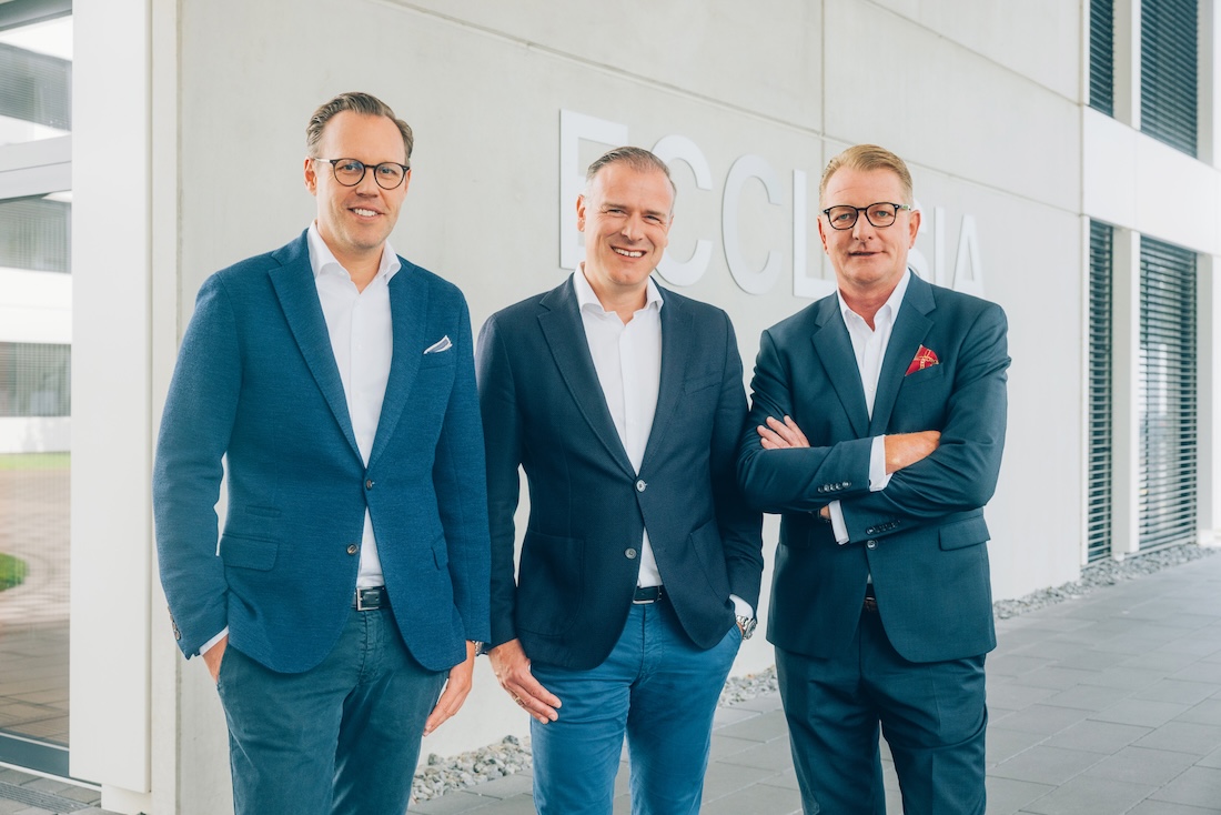Die Geschäftsführer von ecpension&benefits Marc Sontowski, Tobias Bailer und Frank Buschmann