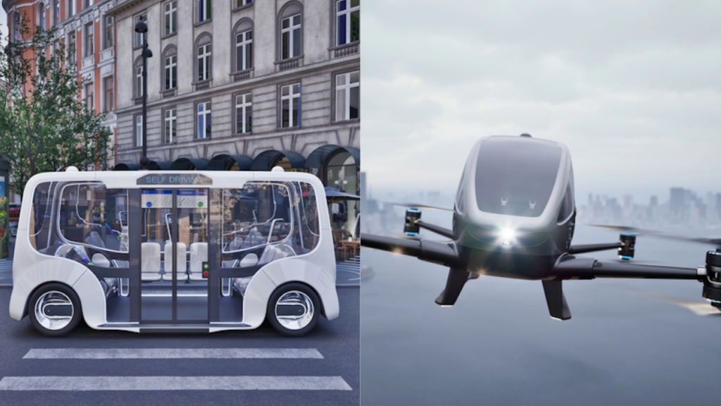 Drohnentaxi und selbstfahrende Busse - die Akzeptanz für autonome Verkehrsmittel hierzuland ist hoch.