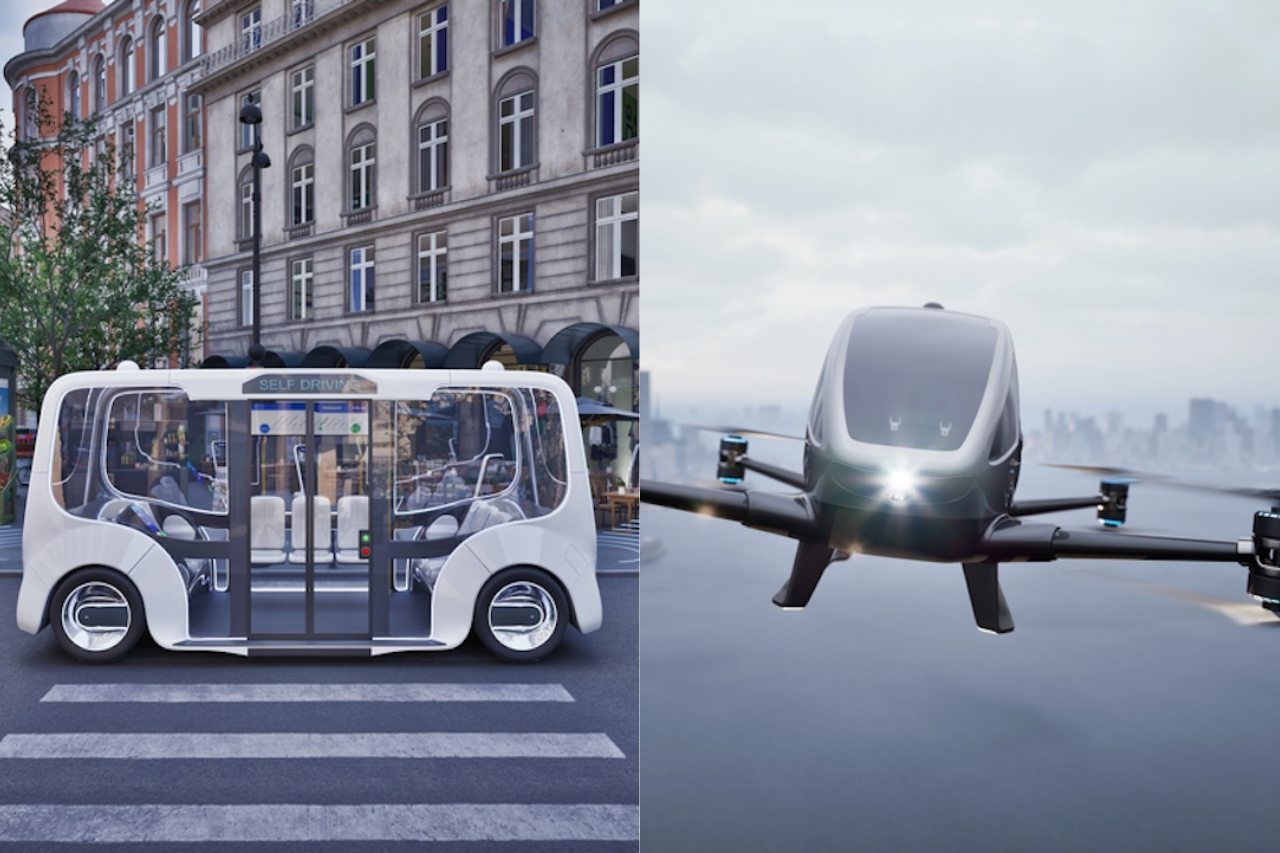 Drohnentaxi und selbstfahrende Busse - die Akzeptanz für autonome Verkehrsmittel hierzuland ist hoch.
