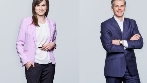 Antonia Jobke und Mario Majling, beide Meag