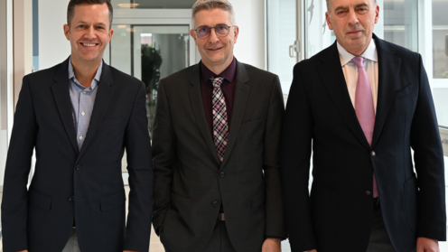 Der neue Vorstand der Universa (v.l.): Stellvertretendes Vorstandsmitglied Dr. Marco Wimmer, Vorstandssprecher Frank Sievert und Vertriebsvorstand Werner Gremmelmaier.