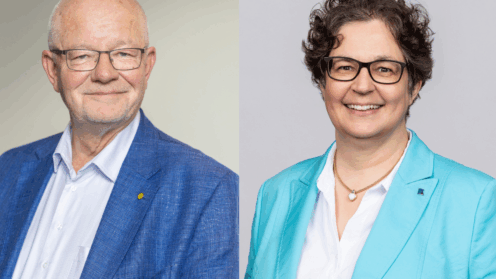 Dr. Stefan Oecking, Vorstandsvorsitzender des IVS und Susanna Adelhardt, Vorstandsvorsitzende der DAV (v.li.)