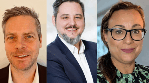 Marc-André Birth, Lars Messutat, Kerstin Ley (.v.li.), Chubb European Group