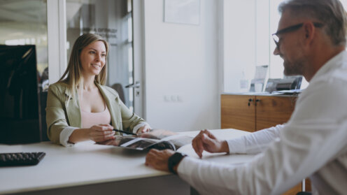 Finanzberatung im Büro