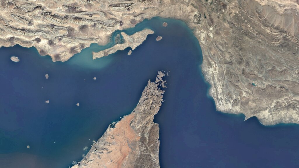 Aerial der Straße von Hormus