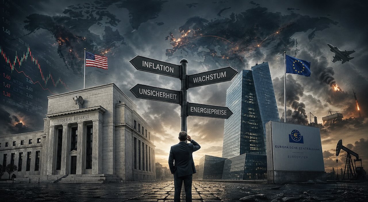 EZB und Fed im geopolitischen Sturm