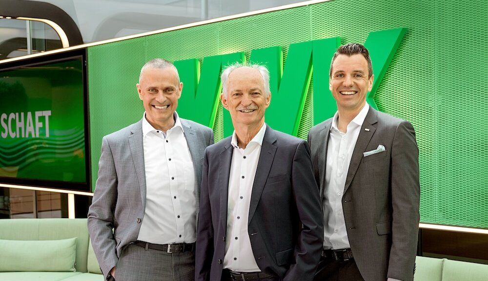 Dr. Winfried Gaßner, Rainer Gebhardt und Maximilian Backhaus (v.li.)