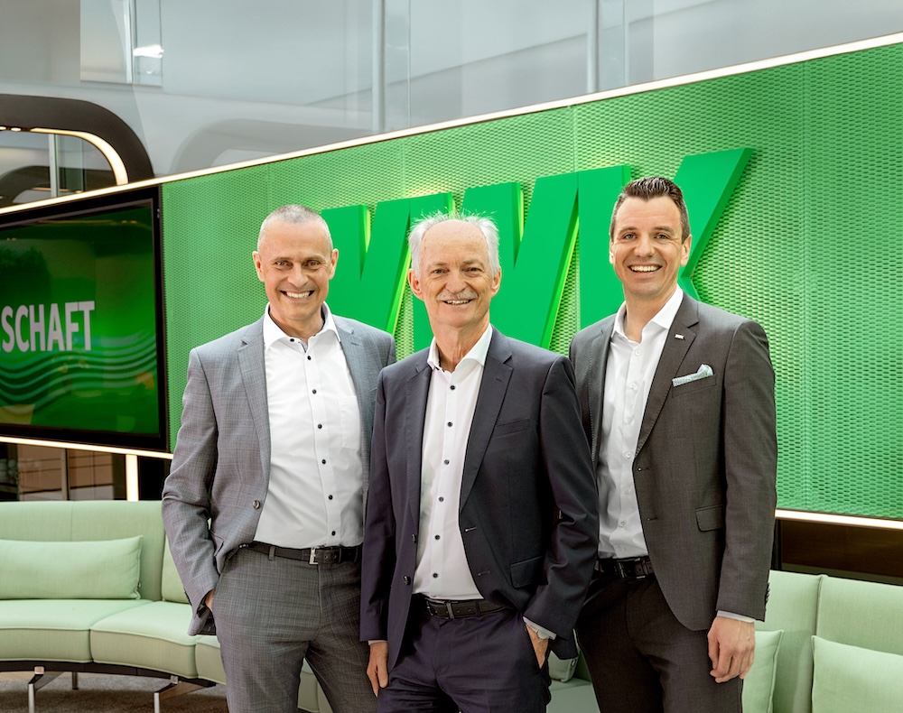 Dr. Winfried Gaßner, Rainer Gebhardt und Maximilian Backhaus (v.li.)