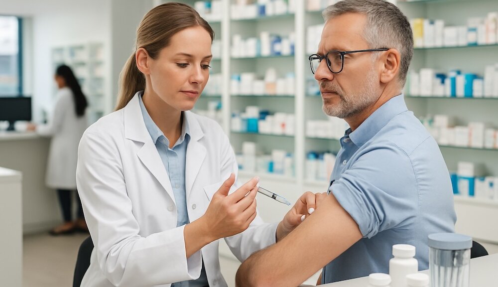 Redaktionelles Symbolbild zum Thema Apothekenreform gebilligt: Impfen, Blutabnahme, Rezept-Ausnahme – was sich geändert hat