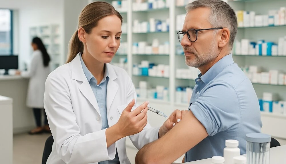 Redaktionelles Symbolbild zum Thema Apothekenreform gebilligt: Impfen, Blutabnahme, Rezept-Ausnahme – was sich geändert hat