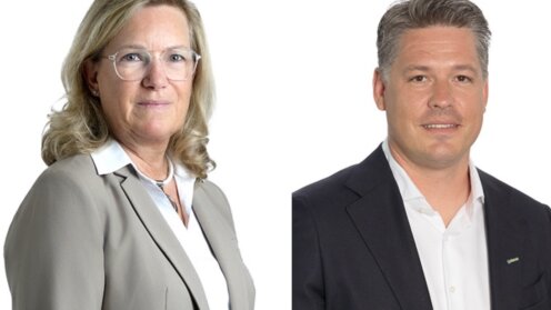 Angelika Endelmann (li.) und Südvers-Geschäftsführer Kolja Wangerin