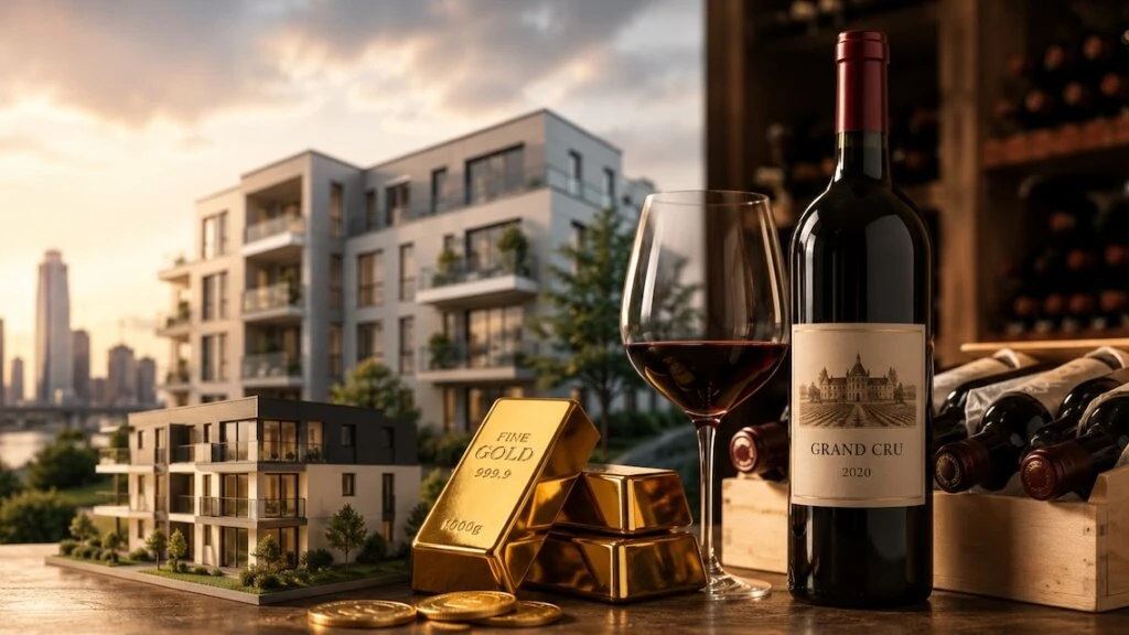 Immobilien, Gold oder Wein als Investment