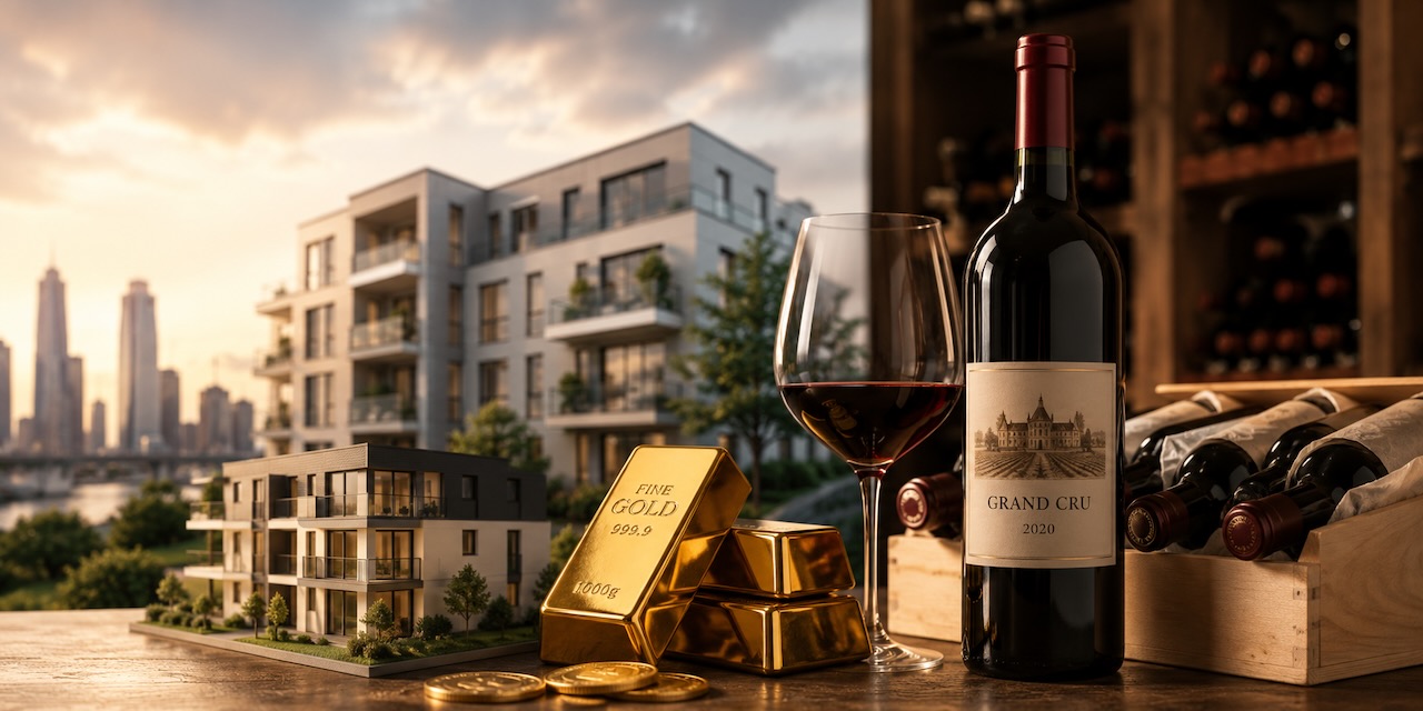 Immobilien, Gold oder Wein als Investment