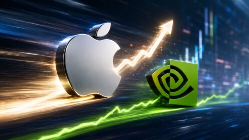 Apple hat Nvidia erneut in Sachen Market Cap abgelöst.