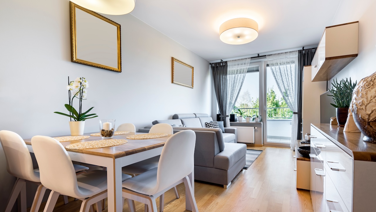 Möbliertes Wohn-/Esszimmer