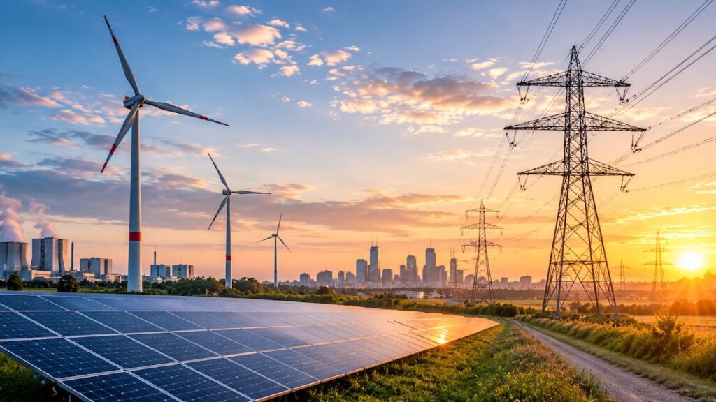 Windkraft, Solar und fossile Energien