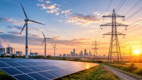 Windkraft, Solar und fossile Energien