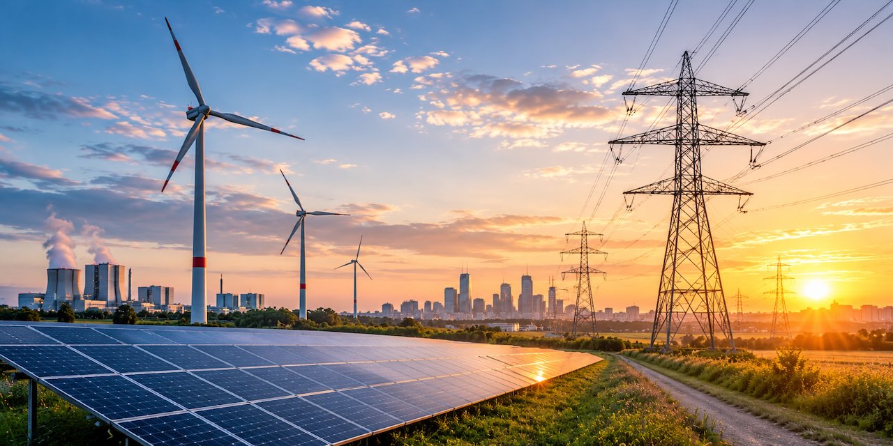 Windkraft, Solar und fossile Energien