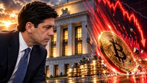 Fallendee Bitcoin wegen Fed